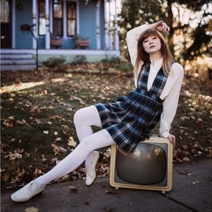 School Girl Plaid Dress